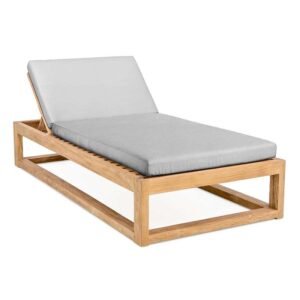 Teak Sun Loungers Outdoor with Stainless Backrest and Cushion Teak Sun Loungers Outdoor with Stainless Backrest and Cushion