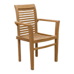 Teak Arm Chair Stacking Garden UK Teak Arm Chair Stacking Garden UK