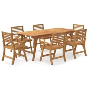 Dining table set of six teak wood furniture Dining table set of six teak wood furniture