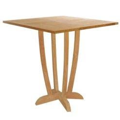 Chic Teak Miami Teak Wood Square Outdoor Patio Bar Table Chic Teak Miami Teak Wood Square Outdoor Patio Bar Table
