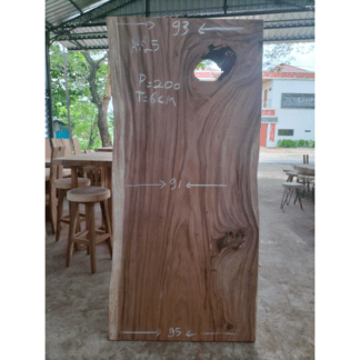Suar Slab Wood Natural Hole (200 x 90 x 6)