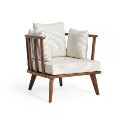 Patio teak arm chair with cushion Patio teak arm chair with cushion