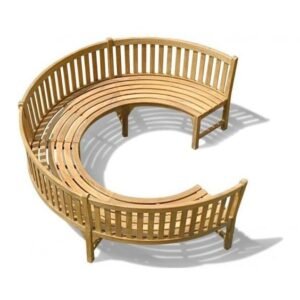 Teak Curved Garden Wooden Bench Teak Curved Garden Wooden Bench