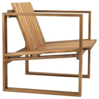 Cavana teak lounge chair with square legs