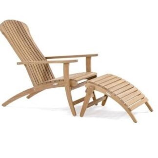 Teak Andirondack Lounger Steamer Outdoor Furniture