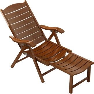 New Teak Steamer Lounger Chair Outdoor Furniture