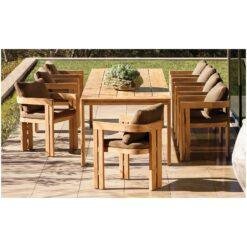Indira Teak Comfort Dining Set Indira Teak Comfort Dining Set