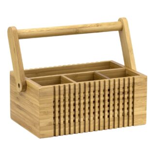 Vergi teak spoon holder box