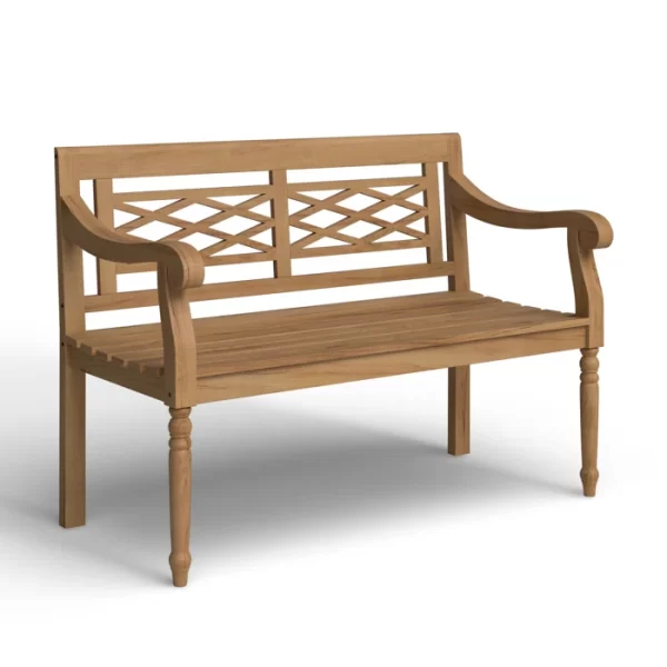 Shimaru Teak Outdoor Bench 2 Seat | Aqmateak.com | Jepara Teak ...