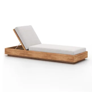 Toshio Teak Wood Sun Lounger