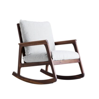 Pauli Teak Rocking Lounge Chair with Cushions