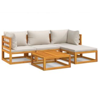 Corner Teak Wood Garden Sofa Set