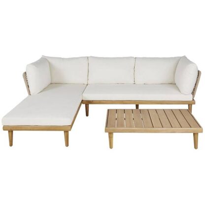 Capella Teak Sofa Set Rattan Style