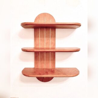 Teak Wood Natural Wall Stacking Shelves