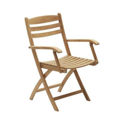 Buenos Teak Chair Armrest Folding Natural
