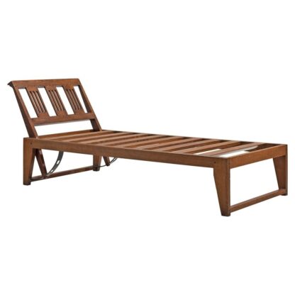 Como Solid wood Sun lounger Brown