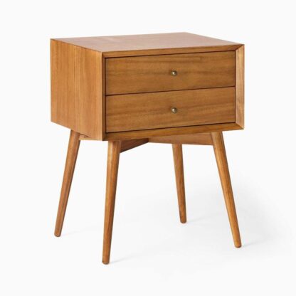 nana teak nightstand two drawers