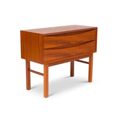 guang zo teak nightstand 2 drawer