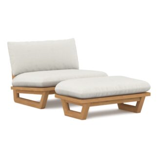 Istanbul Teak Sofa Outdoor And Ottoman