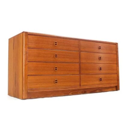Kaka Modern Teak Credenza 8 Drawer