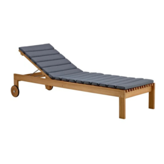 Sun Lounger Kastella With Wheel and Cushion