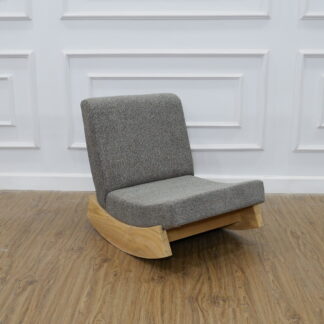 Rocking Chair Relax Teak Wood Grey Color