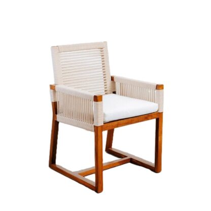 Chair Rope Woven Teak Wood