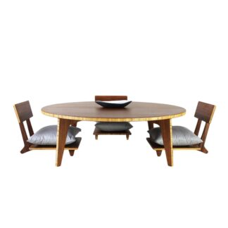 Best Seller Coffee Table Set Korean Style Busan Solid Wood