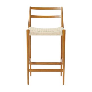 Best Seller Bar Stool Nankatsu Teak Wood and Woven