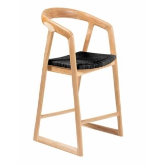 Top 5 Counter Stool Teak Wood And Woven Rope