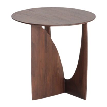 Side Table Round Kurawa Brown Color