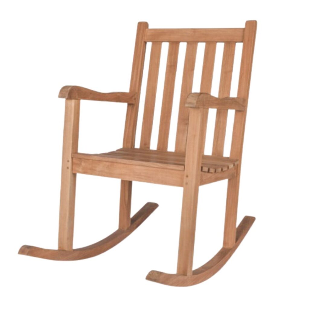 Rocking Chair Teak Wood Natural Color