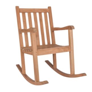 Rocking Chair Teak Wood Natural Color