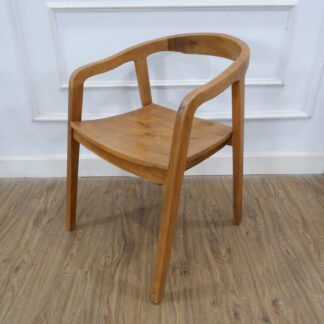 Selly Chair Caffee Teak Wood – AL