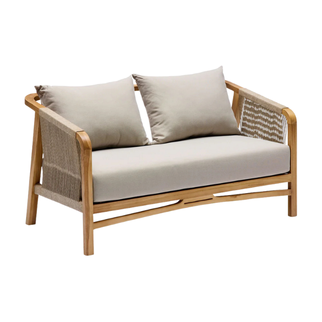 Modern Rope Teak Sofa Outdoor