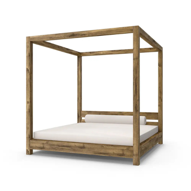 Modern Square Teak Cabana Simple Style