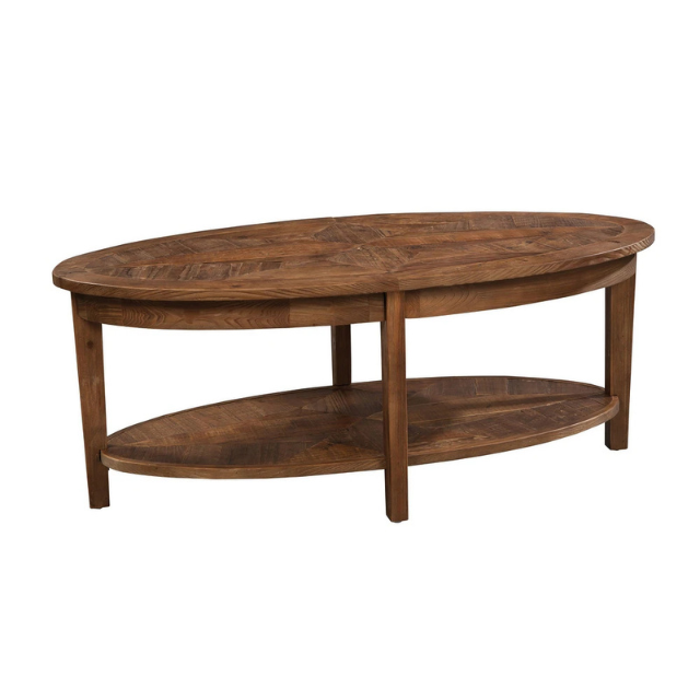 Double Decker Wood Modern Coffee Table