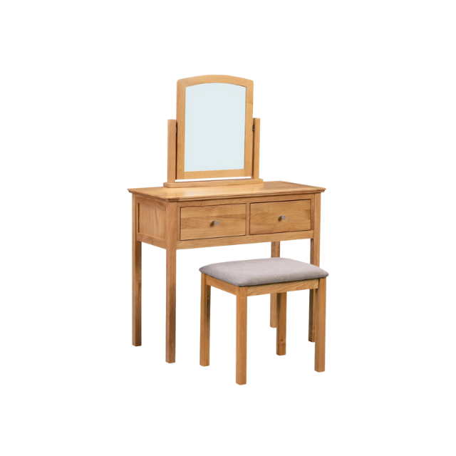 Simple Wood Mirror Set Dressing Table