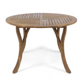 Round teak outd Round teak outd