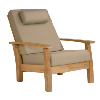 Teak upholsterd Teak upholsterd